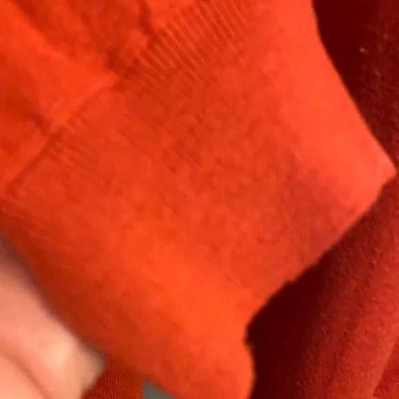 Jhane Barnes Vibrant Orange Crewneck Sweater